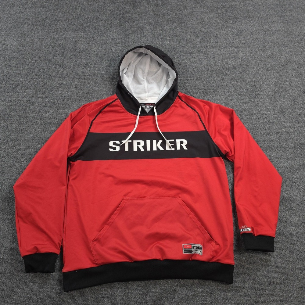 UNRL Hoodie Mens XL Red Striker Silk Series Performance Fishing Pullover Sports